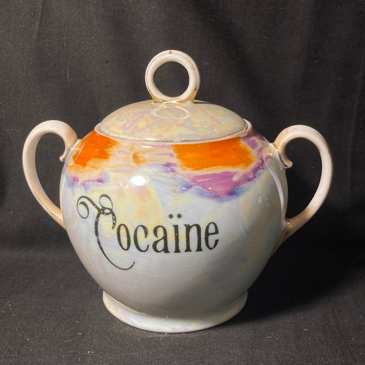 Sugar Pot, Cocaine, Unique Funny Upcycled Vintage Stash, Apothecary rude gift, Durrant &amp; Dove