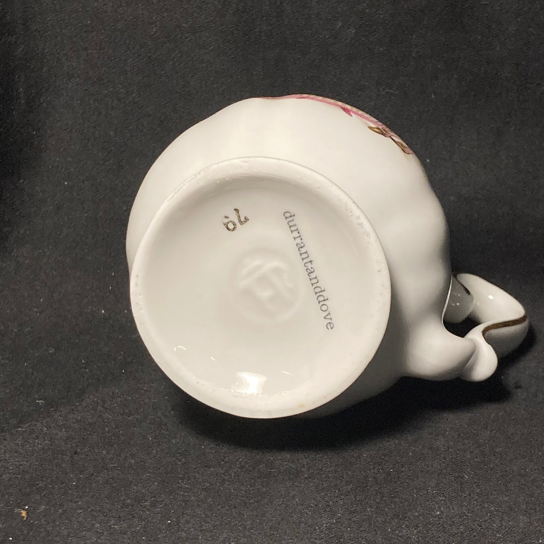 Funny French Bud Vase, Presque mort, Rude Tableware,Vintage porcelain gift
