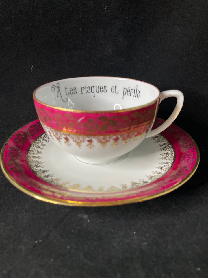 Féministe de merde, cadeau amusant et unique en porcelaine française recyclée