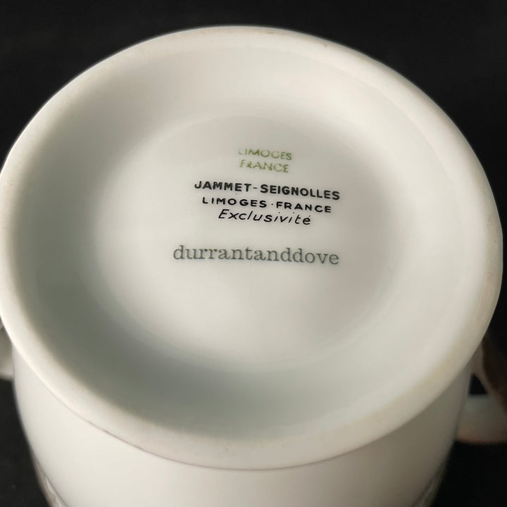 Servir la Chatte, drôle pichet en porcelaine vintage recyclé Durrant Dove