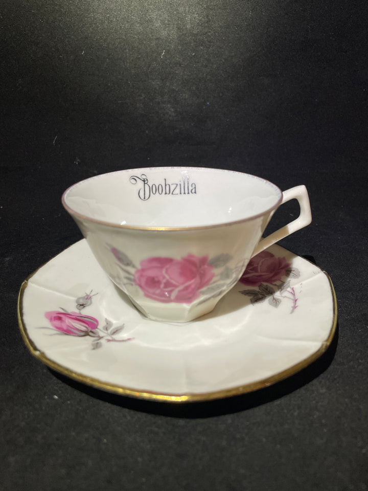 Bonjour Grognasse, Tasse à expresso vulgaire, tasse jurons recyclée drôle, vintage