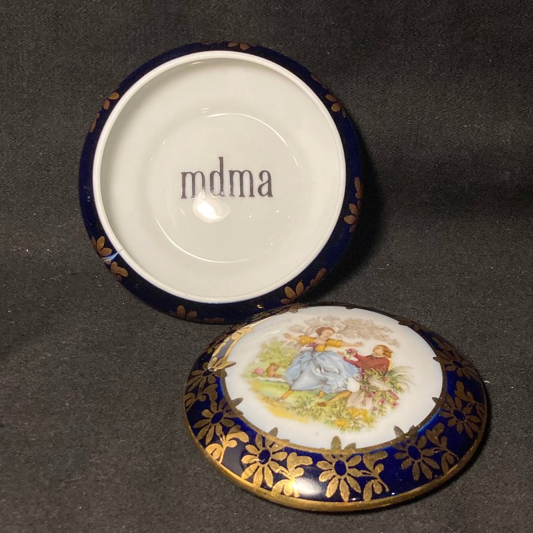 mdma, Unique Funny Upcycled Vintage Drug Stash box apothecary bonbonnerie gift