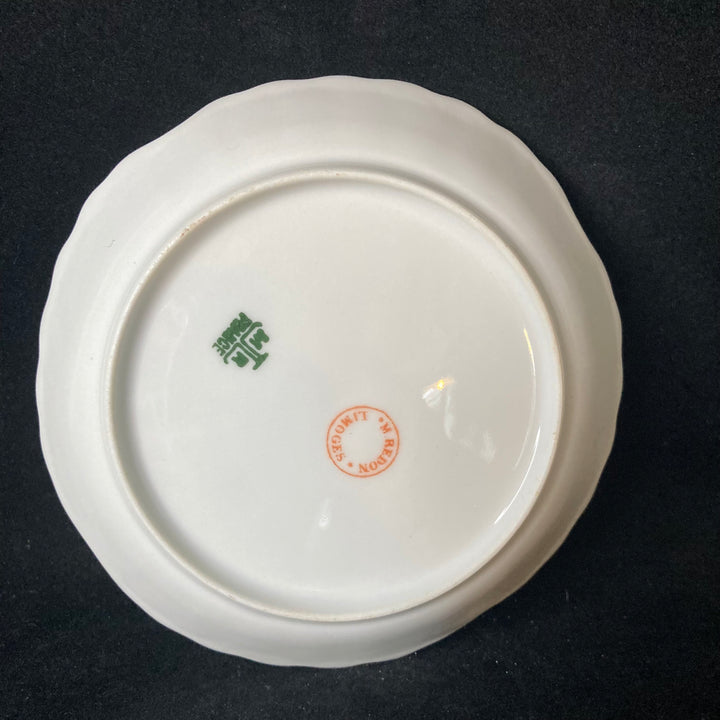 Service à thé "Va te faire foutre", Porcelaine vintage française upcyclée unique, cadeau drôle et insolent