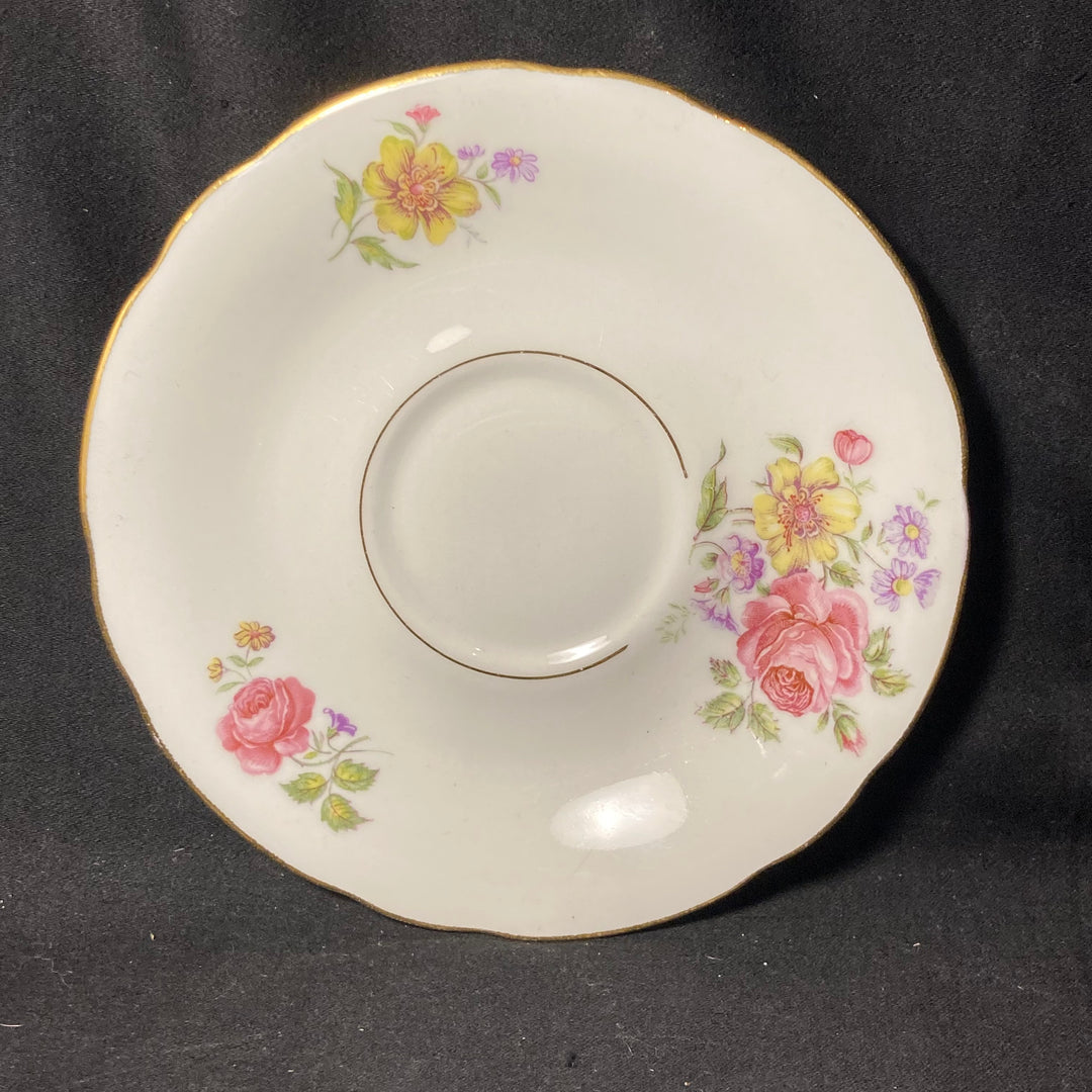 Porcelaine française vintage unique recyclée, cadeau insolite "J&