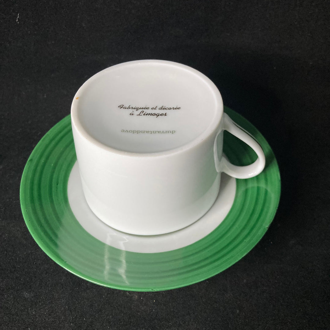 Joyeux Noel Connard, tea cup, vintage upcycled French porcelain gift