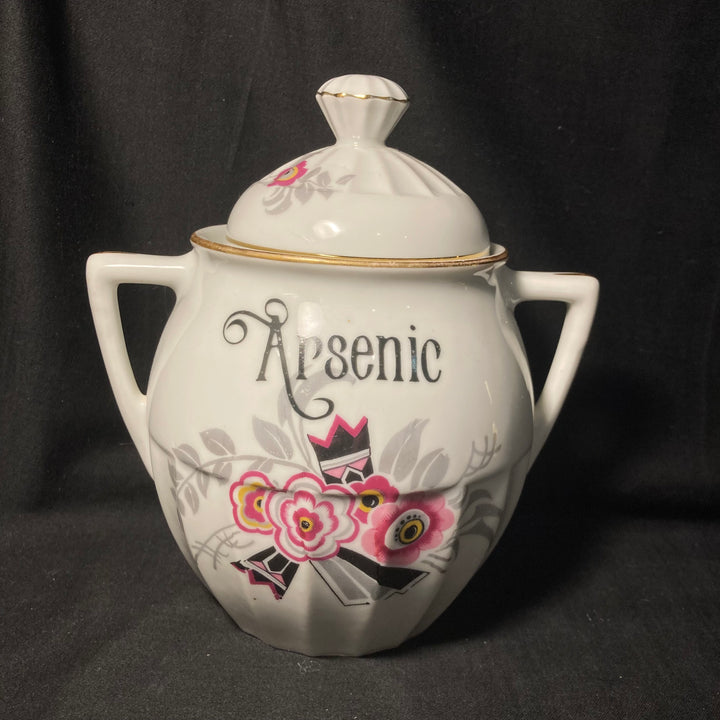 « Arsenic » pot à sucre vintage unique, drôle et recyclé, style pharmacie, idéal comme cadeau