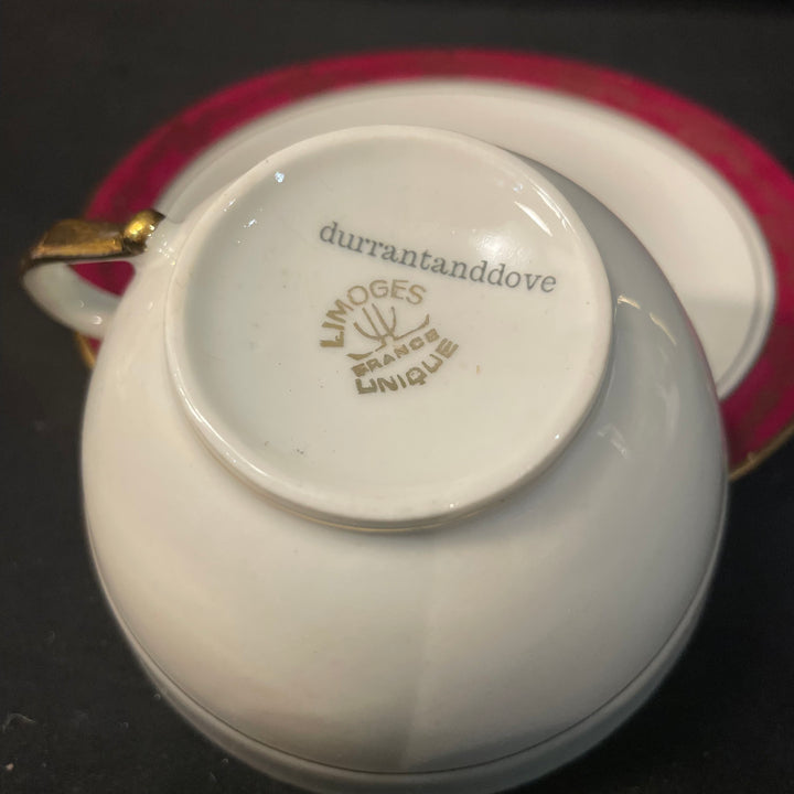 Service à thé Poison, porcelaine vintage française unique recyclée, cadeau drôle et insolent