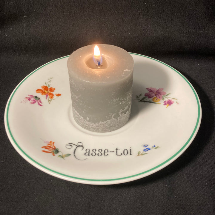 "Casse-toi" Chandelier, Porcelaine drôle, Porcelaine vintage, Cadeau insultant/grossier
