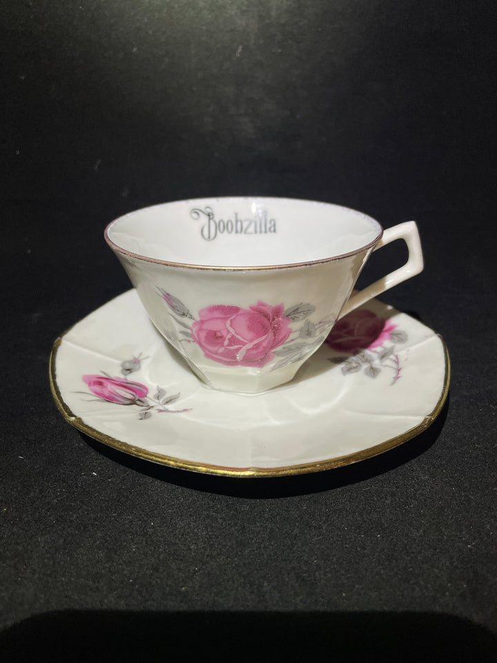 Bonjour Grognasse, Tasse à expresso vulgaire, tasse jurons recyclée drôle, vintage