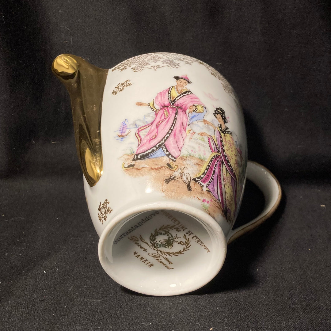 Service à café "Eau de pute", cadeau original et rigolo en porcelaine vintage française recyclée