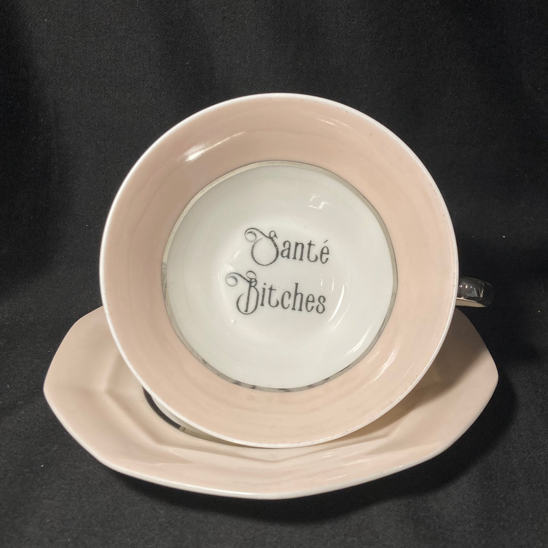 Bonjour Grognasse, Tasse à expresso vulgaire, tasse jurons recyclée drôle, vintage