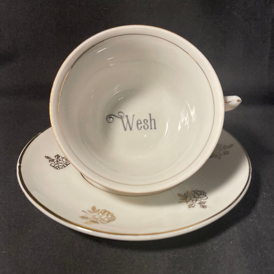 Cadeau vintage « Wesh » en porcelaine de Limoges recyclée