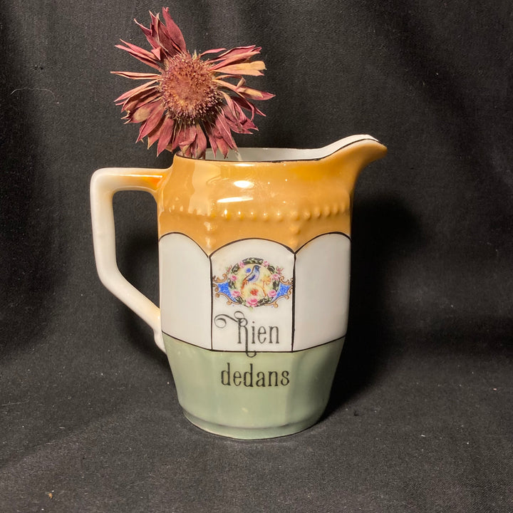Funny French Bud Vase, Rien Dedans, Rude Tableware,Vintage porcelain gift