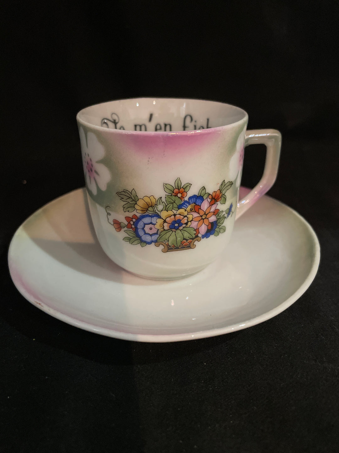 Bonjour Grognasse, Tasse à expresso vulgaire, tasse jurons recyclée drôle, vintage