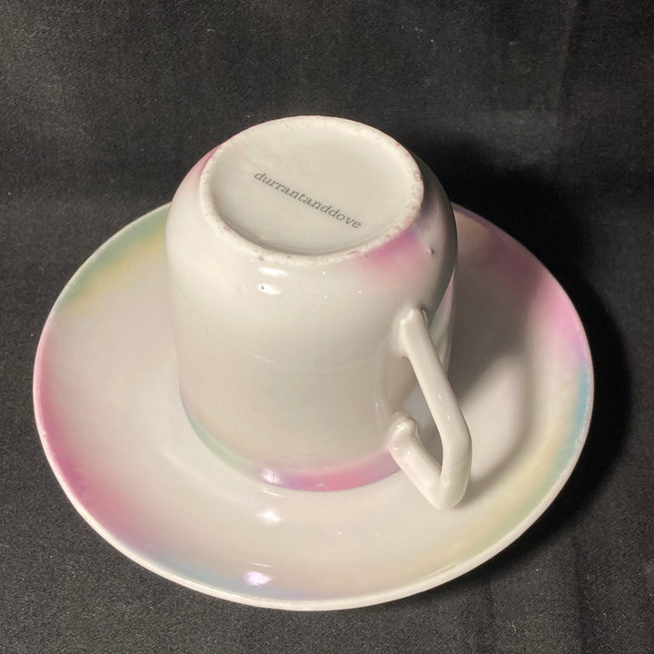 Grognasse, Vulgar espresso cup, funny upcycled tasse jurons, vintage gift
