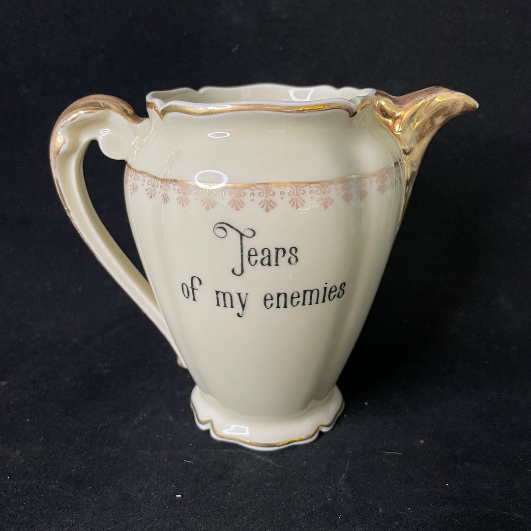 Servir la Chatte, drôle pichet en porcelaine vintage recyclé Durrant Dove