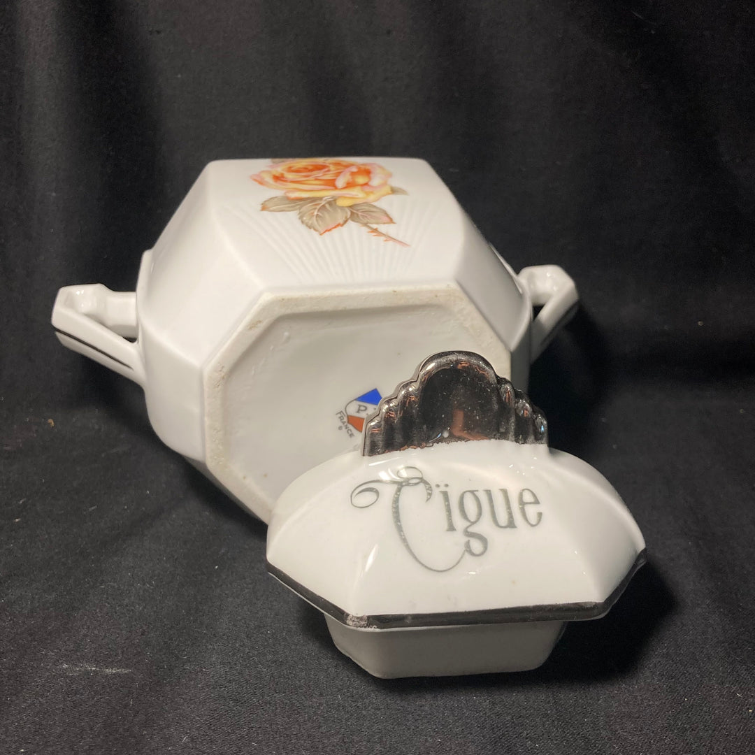 Sugar Pot, Cigue, Unique Funny Upcycled Vintage Stash, Apothecary rude gift, Durrant &amp; Dove