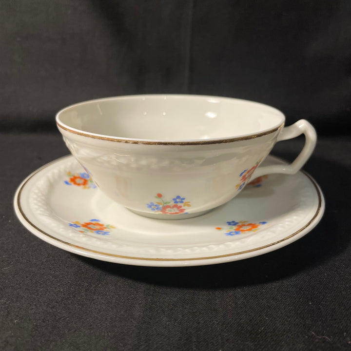 "Merry Christmas Tinsel Tits" tea cup, vintage upcycled French porcelain gift