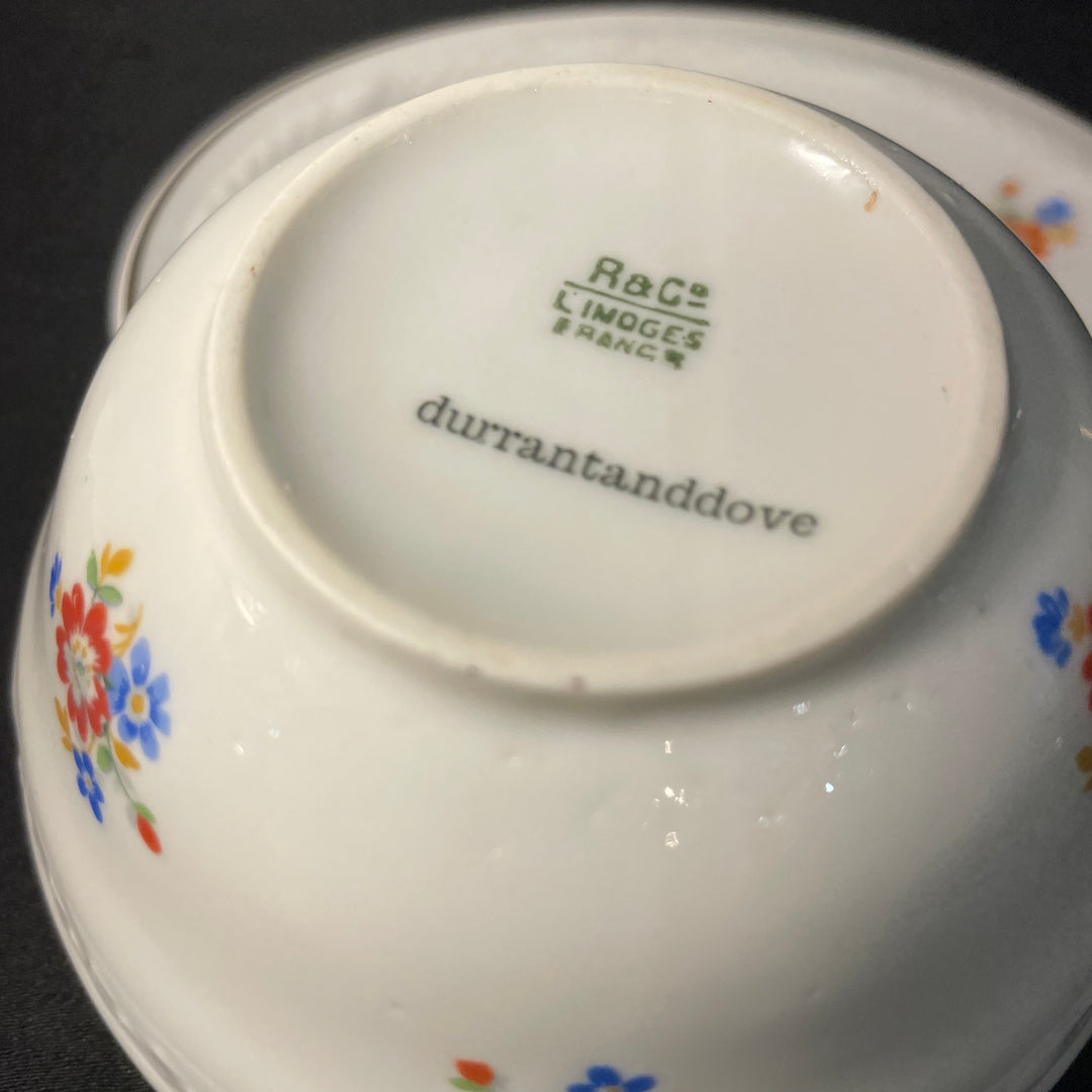 "Merry Christmas Tinsel Tits" tea cup, vintage upcycled French porcelain gift