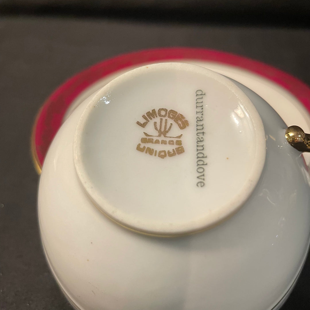 "Happy Christmas Cunt" tasse à cafe, cadeau en porcelaine française vintage recyclée