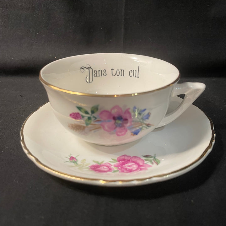 Tasse à cafe Amusante, "Dans ton cul" Vintage Impertinent Unique Recyclé Cadeau lgbtq insultant