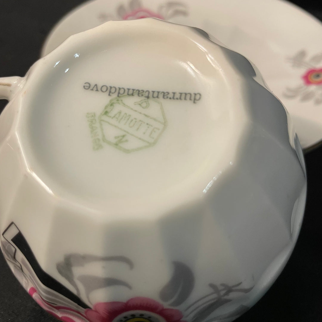 Coucou Connard, tasse à expresso, cadeau en porcelaine française vintage recyclée