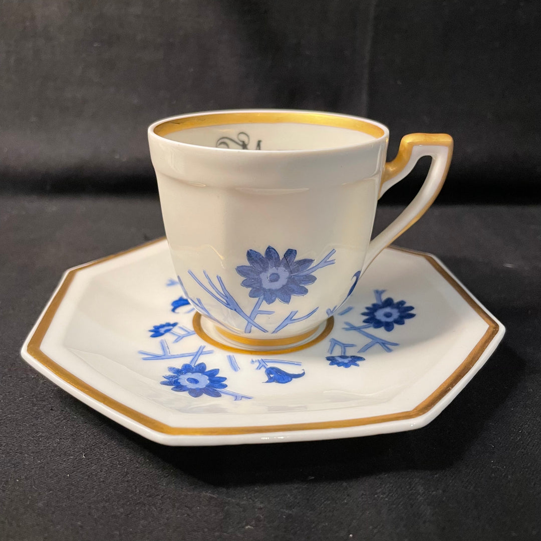 "Morue" vulgar espresso cup upcycled vintage unique porcelain
